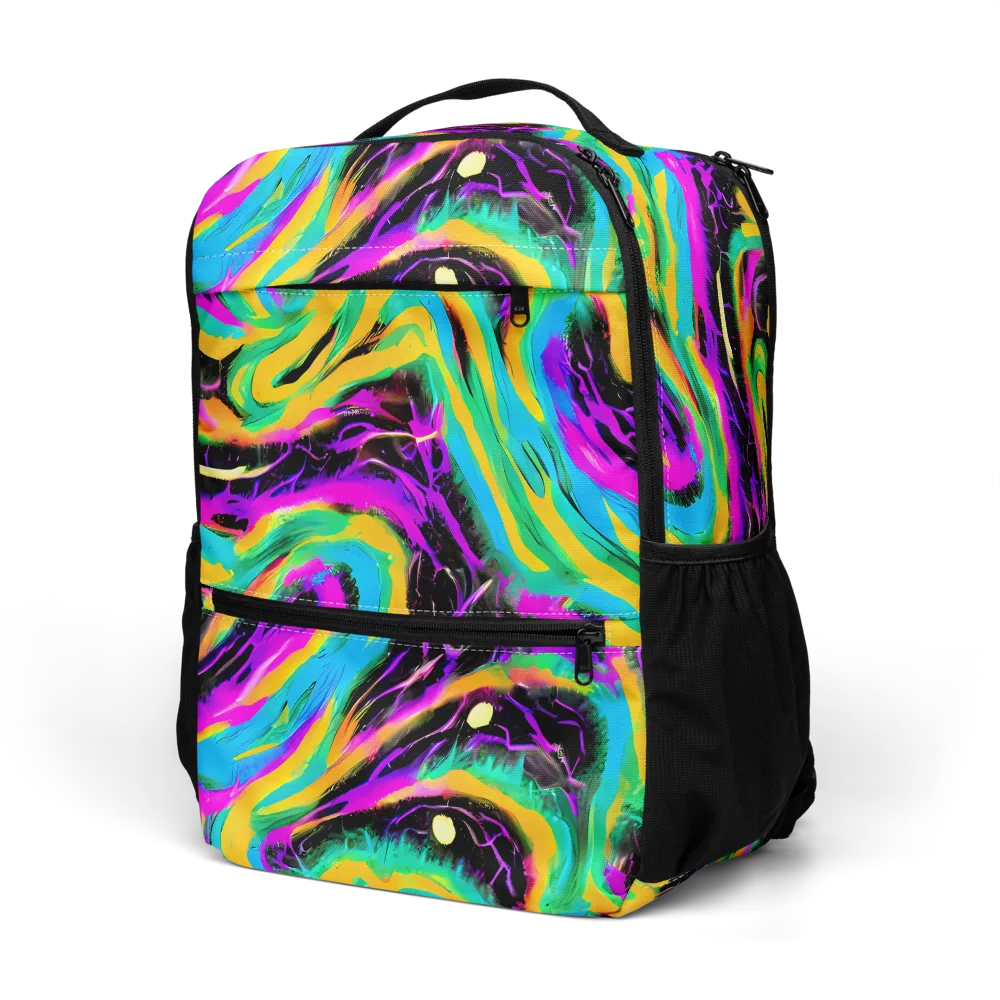 Nightwave Neon on Utility Backpack — Left Front