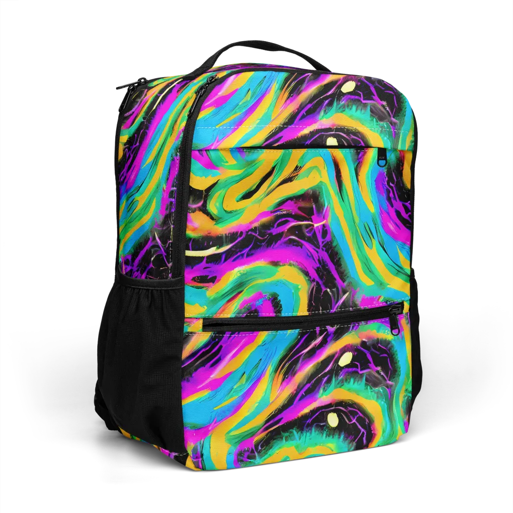 Nightwave Neon on Utility Backpack — Right Front