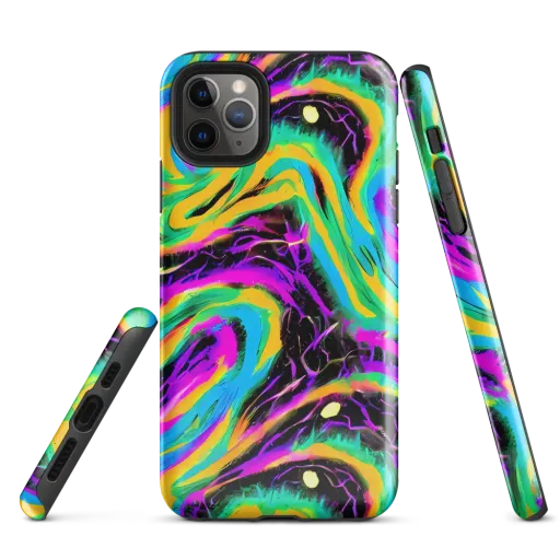 Nightwave Neon on a Tough Case for iPhone®