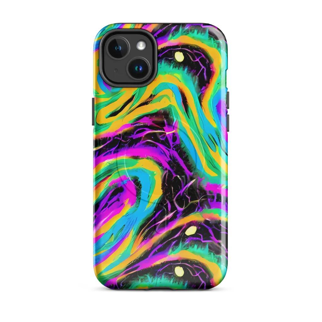 Nightwave Neon on MagSafe Tough Case for iPhone® — Front