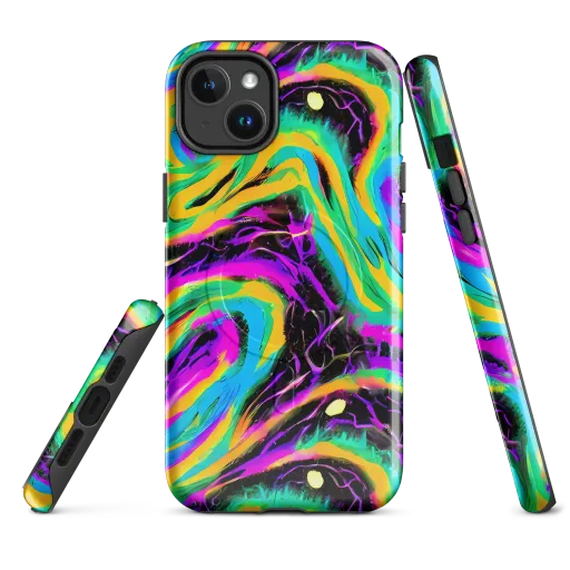 Nightwave Neon on a MagSafe Tough Case for iPhone®