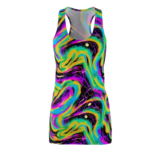 Nightwave Neon on a Racerback Dress