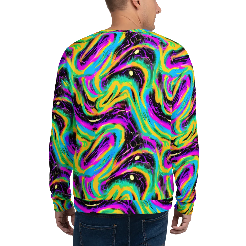 Nightwave Neon on Sweatshirt — Back