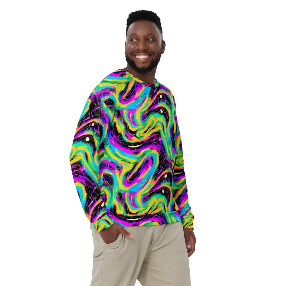Nightwave Neon on Sweatshirt — Front