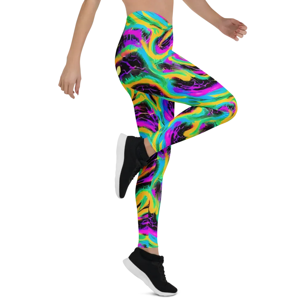 Nightwave Neon on Leggings — Right