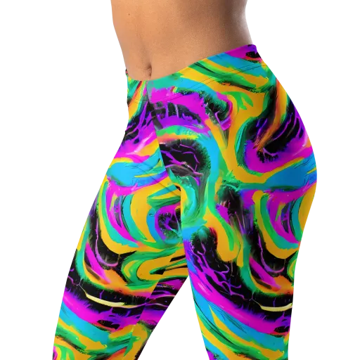 Nightwave Neon on a Leggings