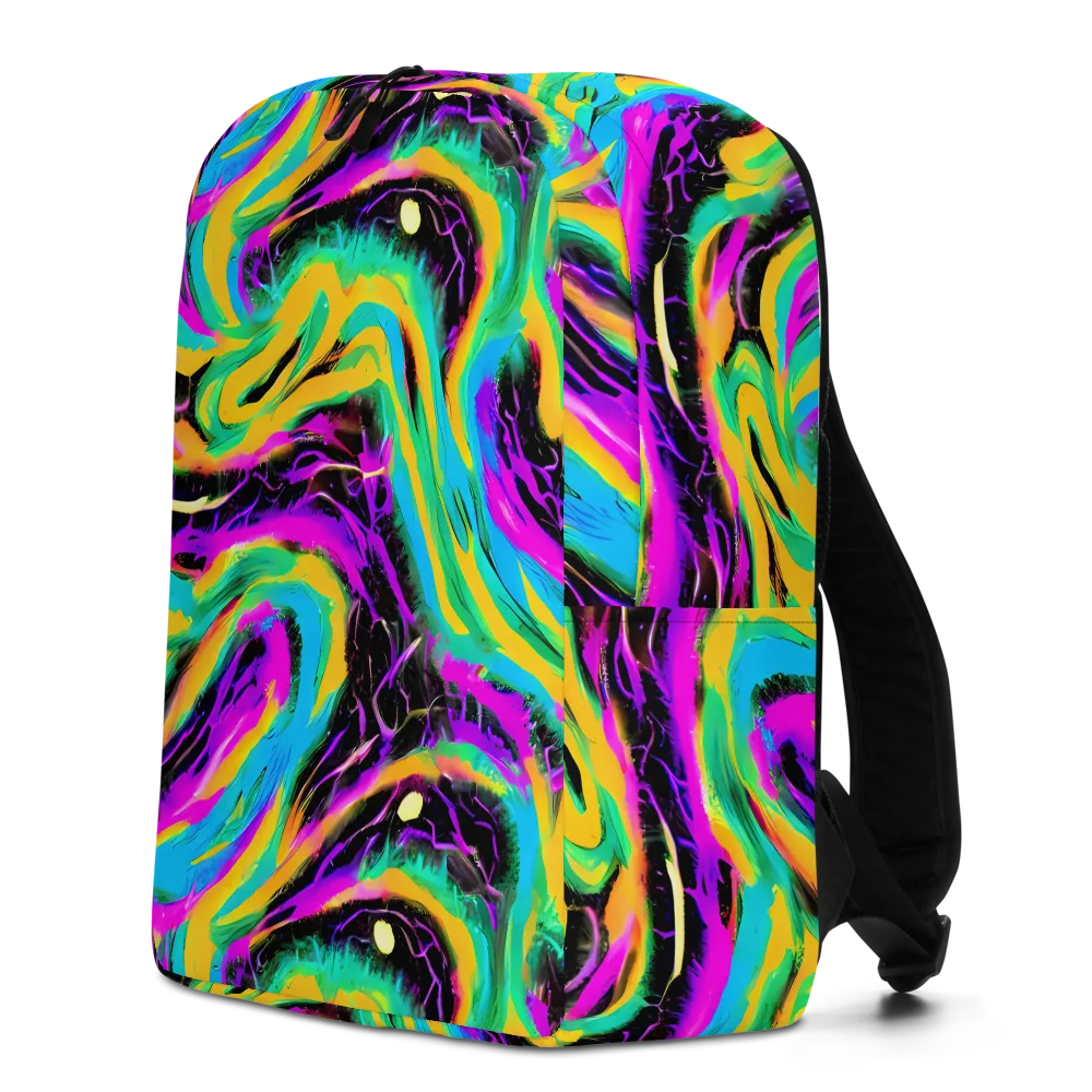 Nightwave Neon on Minimalist Backpack — Left