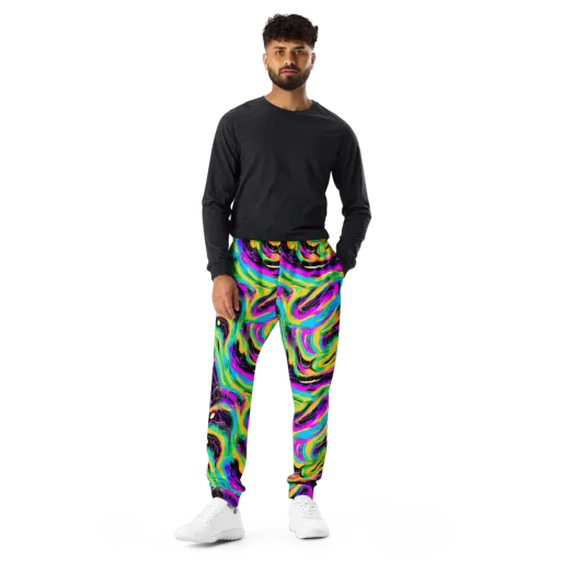 Nightwave Neon on a Men's Joggers