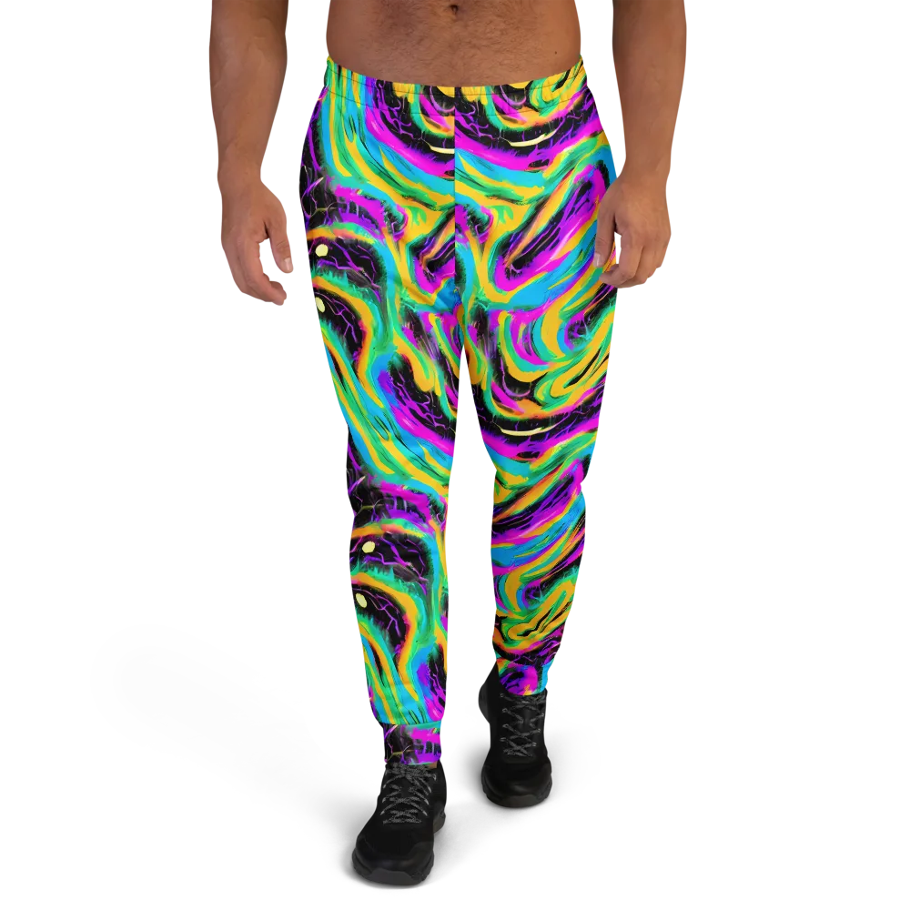 Nightwave Neon on Men's Joggers — Front