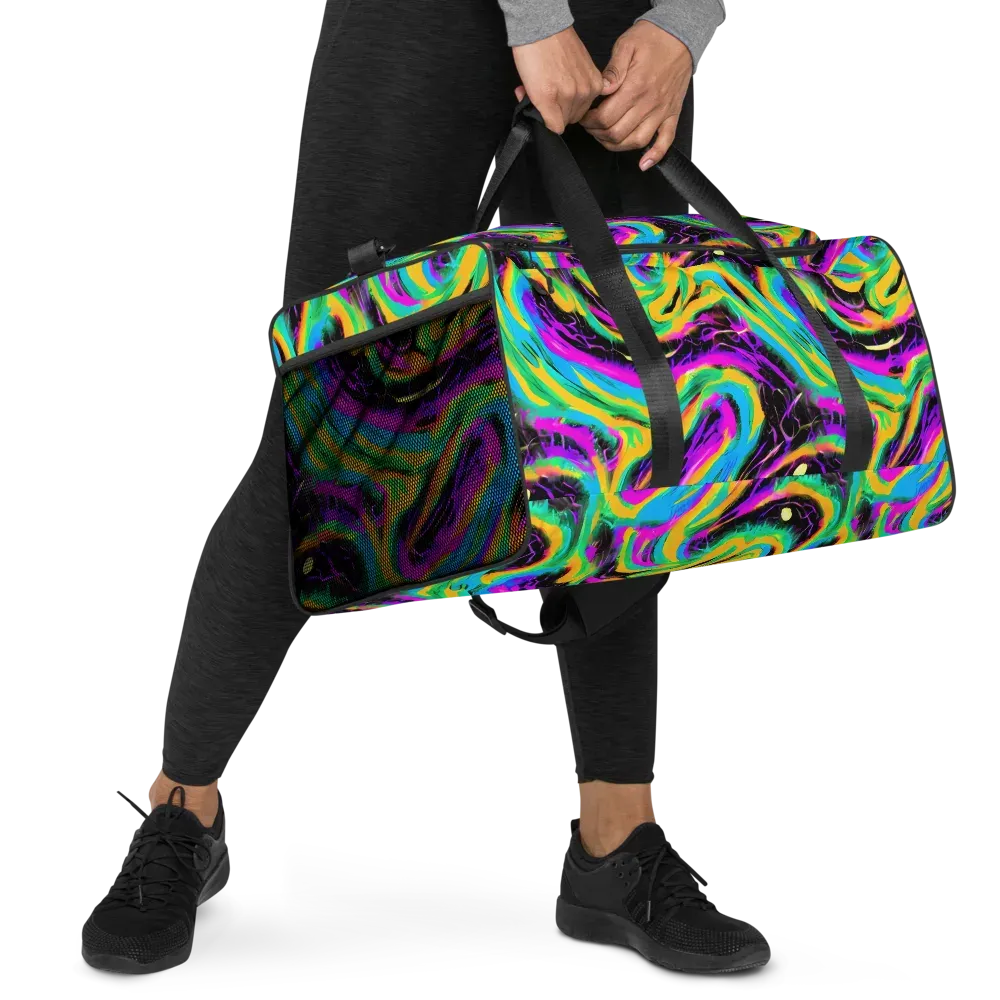 Nightwave Neon on Duffle Bag — Right Front