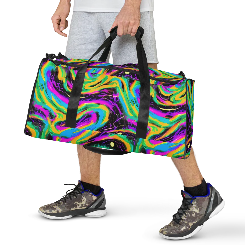 Nightwave Neon on Duffle Bag — Front