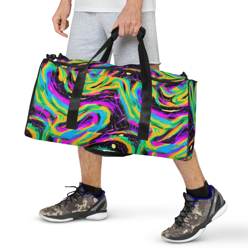 Nightwave Neon on Duffle Bag — Front