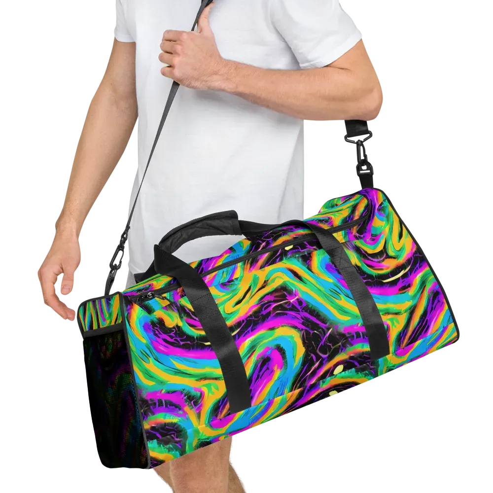 Nightwave Neon on Duffle Bag — Right Front
