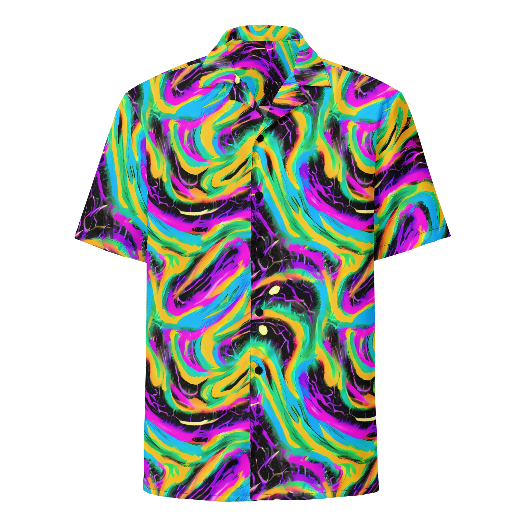 Nightwave Neon on Button Shirt — Front