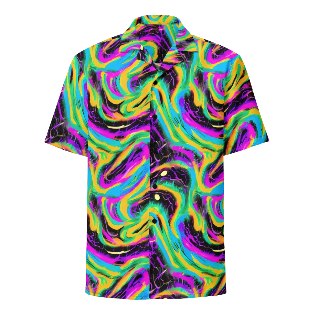Nightwave Neon on Button Shirt — Front