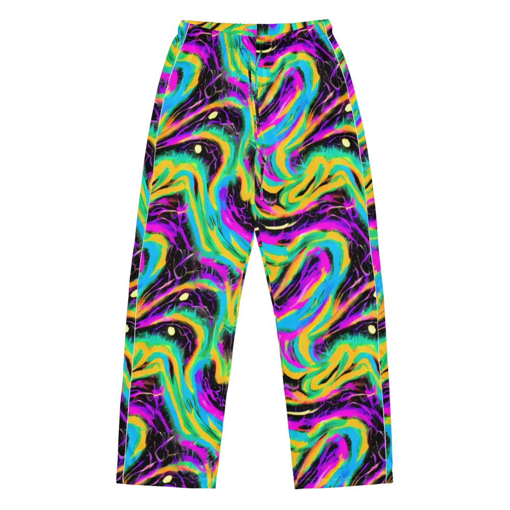 Nightwave Neon on Women's Pajama Pants — Front