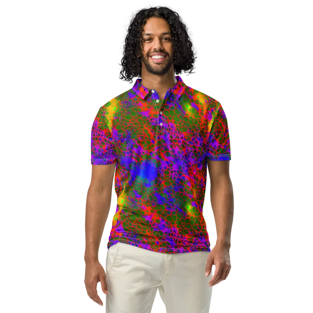 Acid Canopy on Men's Slim Fit Polo Shirt — Front