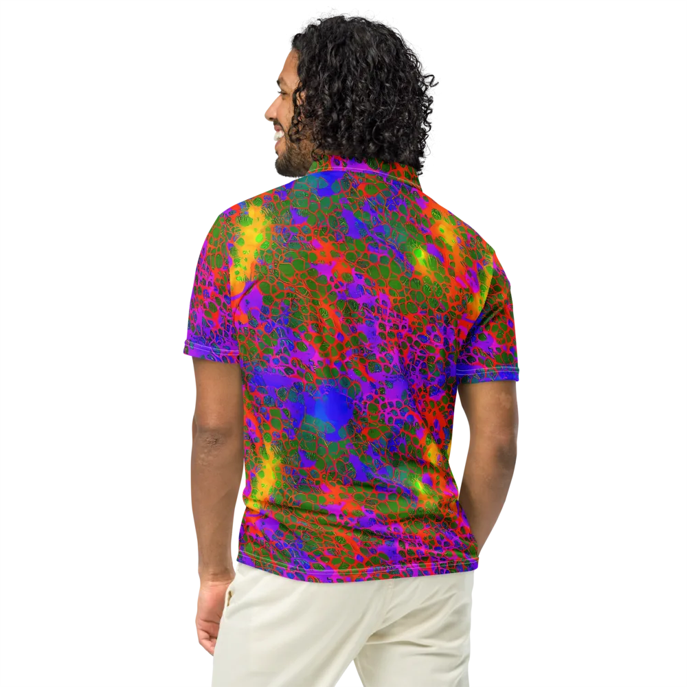 Acid Canopy on Men's Slim Fit Polo Shirt — Back