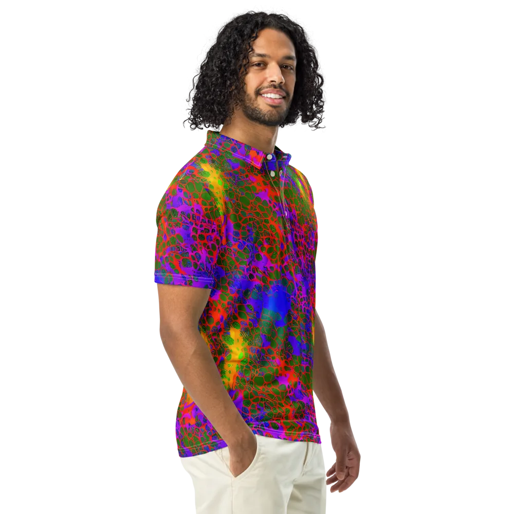 Acid Canopy on Men's Slim Fit Polo Shirt — Right Front