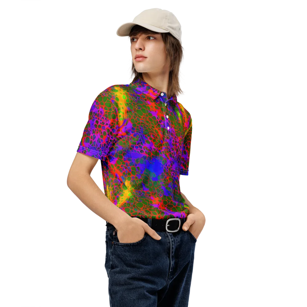 Acid Canopy on Men's Slim Fit Polo Shirt — Right Front