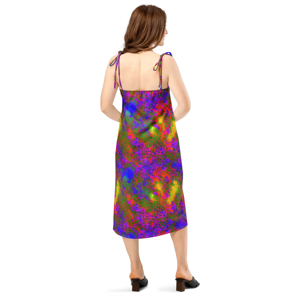 Acid Canopy on Slip Dress — Back