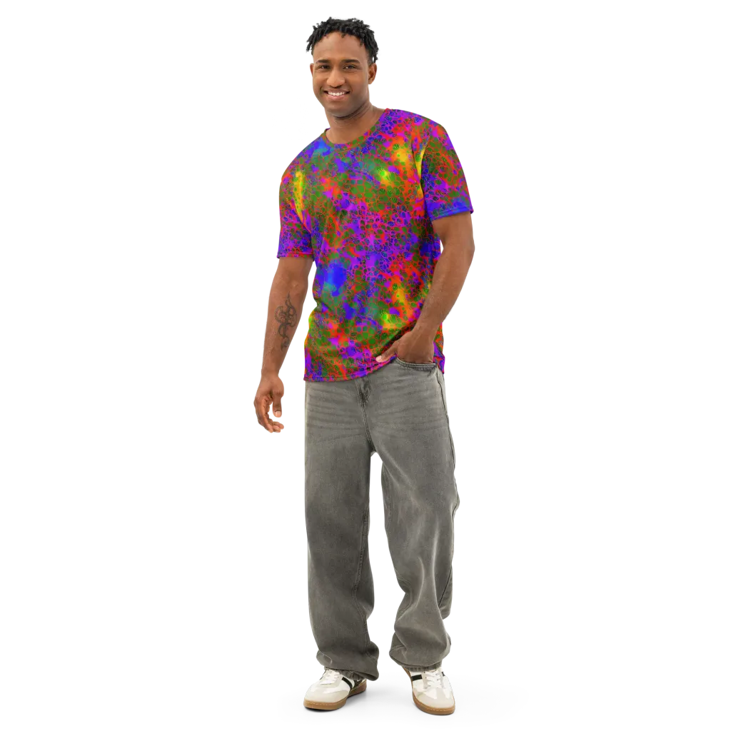 Acid Canopy on Men's Cotton Crew Neck T-Shirt — Front