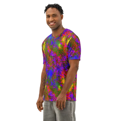 Acid Canopy on a Men's Cotton Crew Neck T-Shirt
