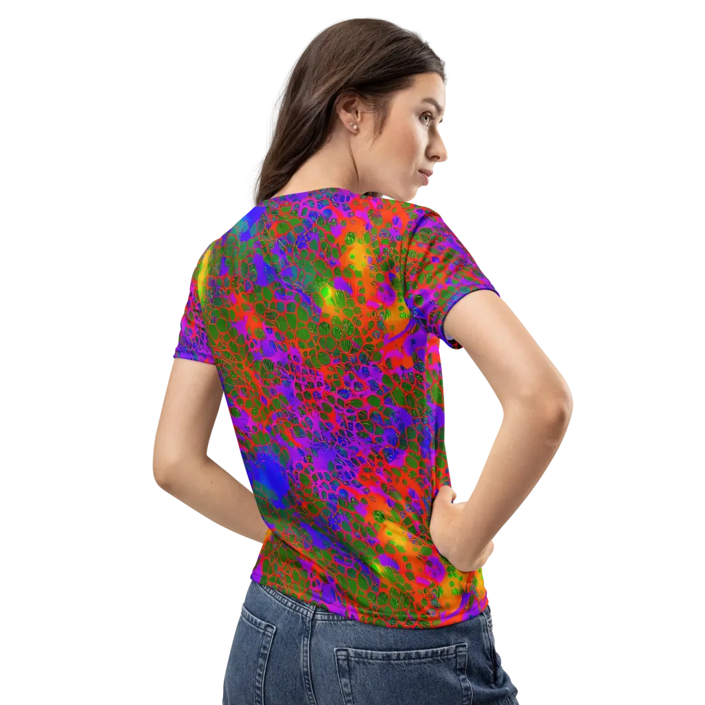 Acid Canopy on Women's Crew Neck T-Shirt — Back