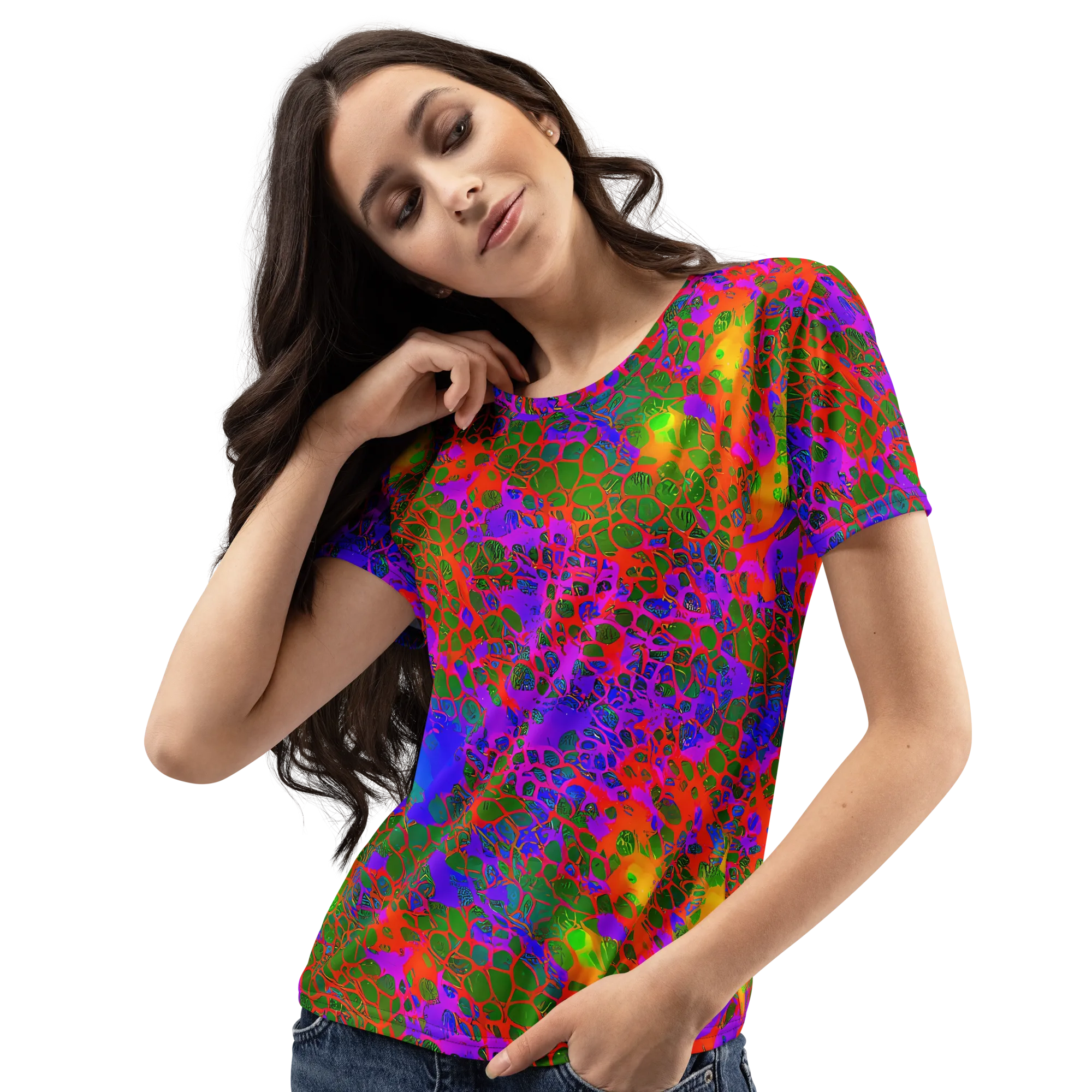 Acid Canopy on Women's Crew Neck T-Shirt — Left Front