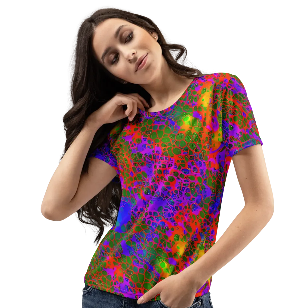 Acid Canopy on Women's Crew Neck T-Shirt — Left Front