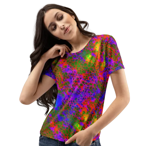 Acid Canopy on a Women's Crew Neck T-Shirt