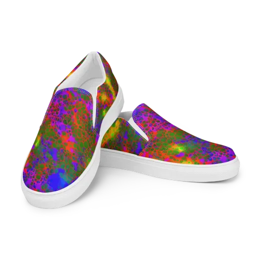 Acid Canopy on a Men's Slip-On Canvas Shoes