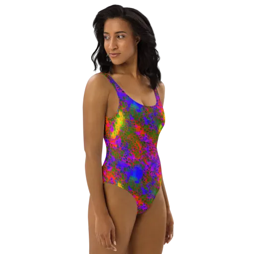 Acid Canopy on a One-Piece Swimsuit