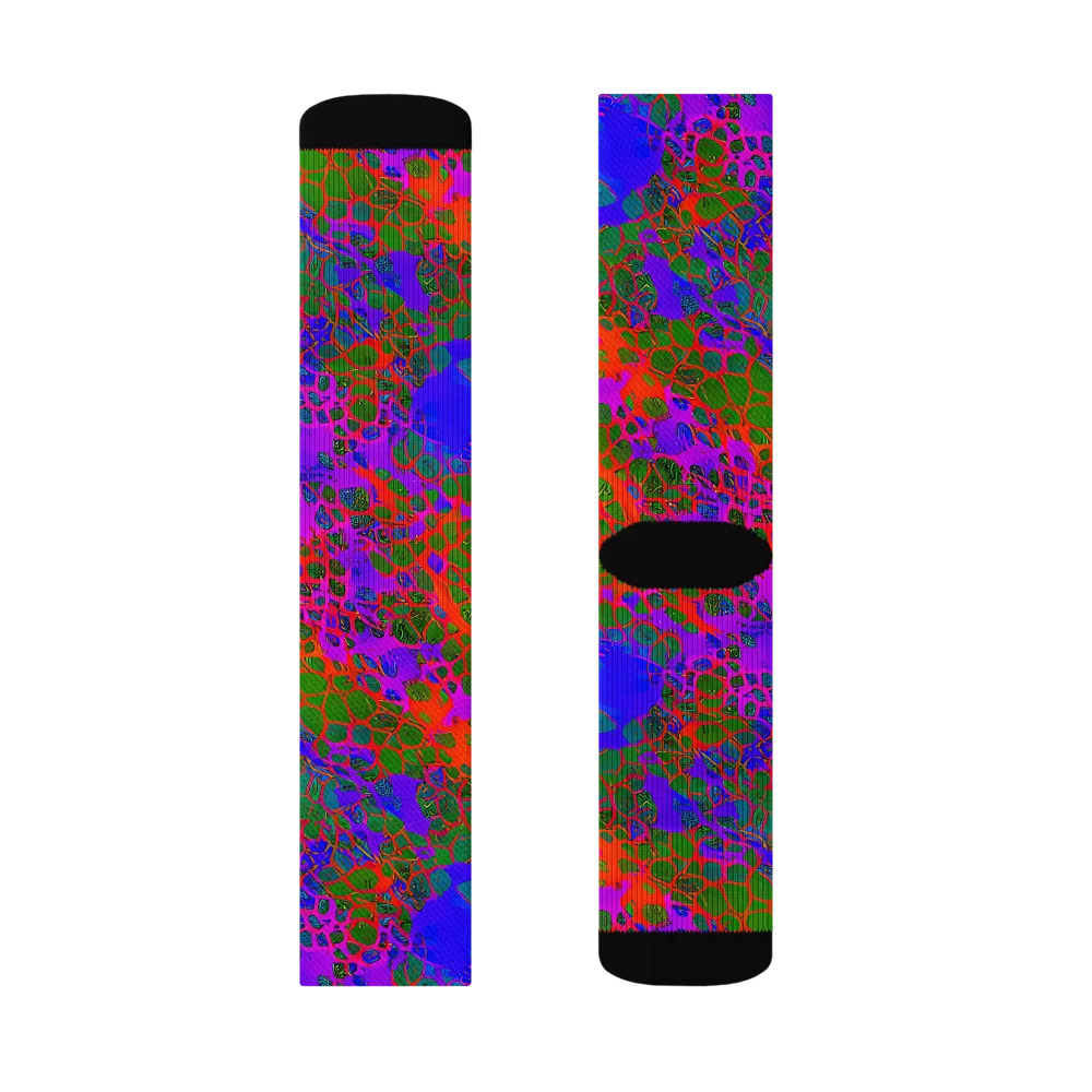 Acid Canopy on Socks — Left Sock