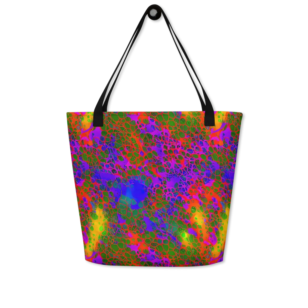 Acid Canopy on Large Tote Bag W/ Pocket — Front