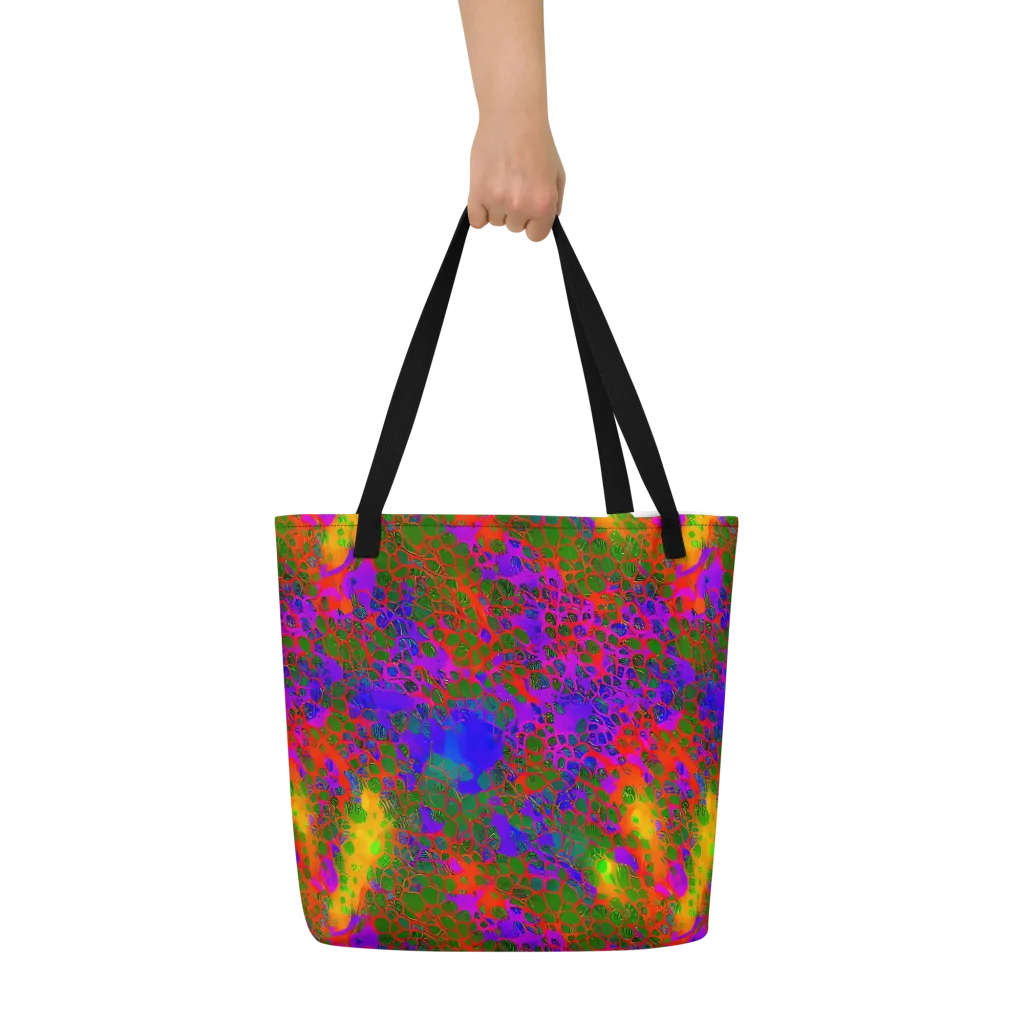 Acid Canopy on Large Tote Bag W/ Pocket — Front