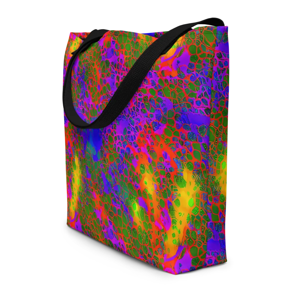 Acid Canopy on Large Tote Bag W/ Pocket — Front