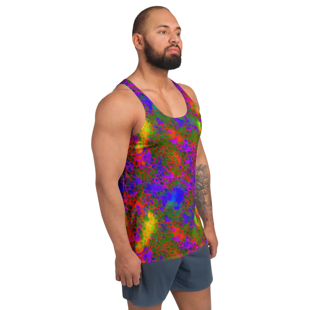 Acid Canopy on Men's Tank Top — Right Front