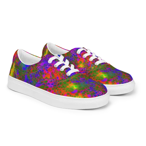 Acid Canopy on a Men's Lace-Up Canvas Shoes