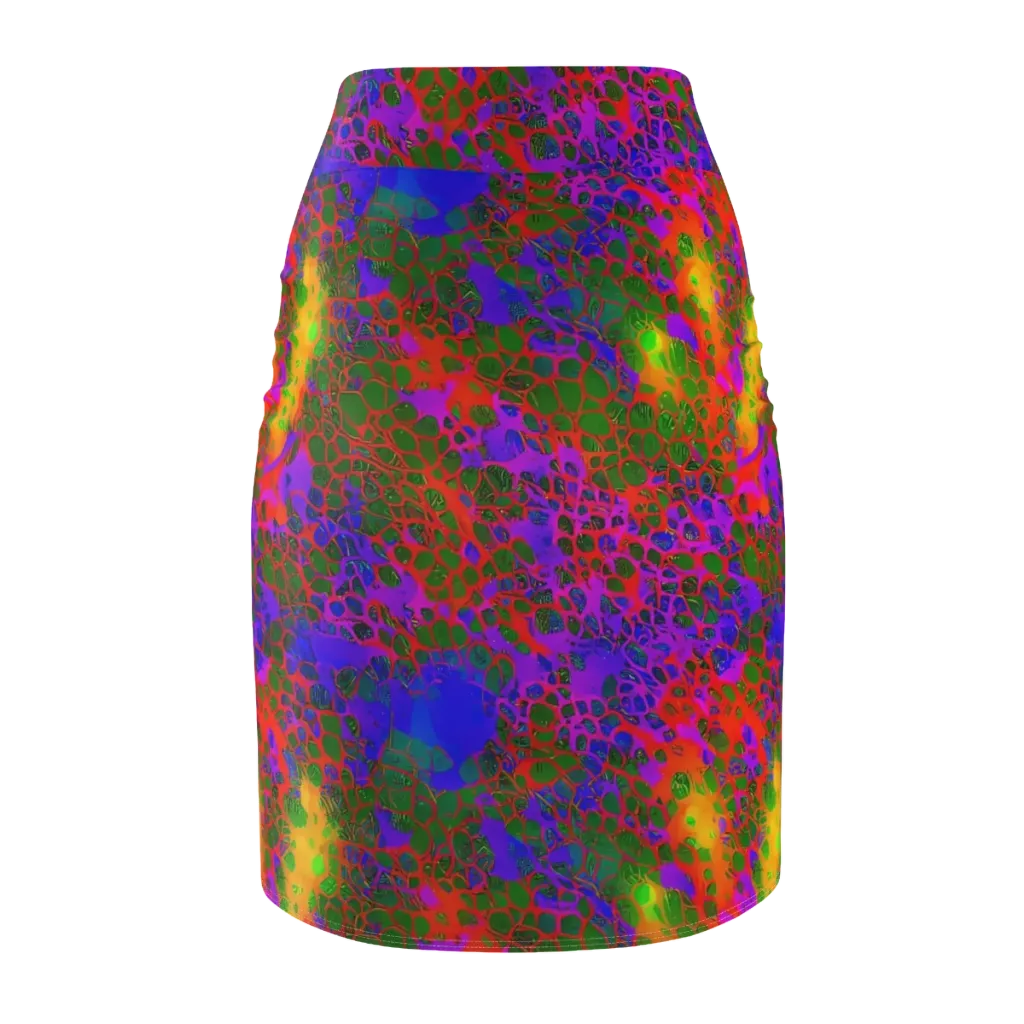 Acid Canopy on Pencil Skirt — Back