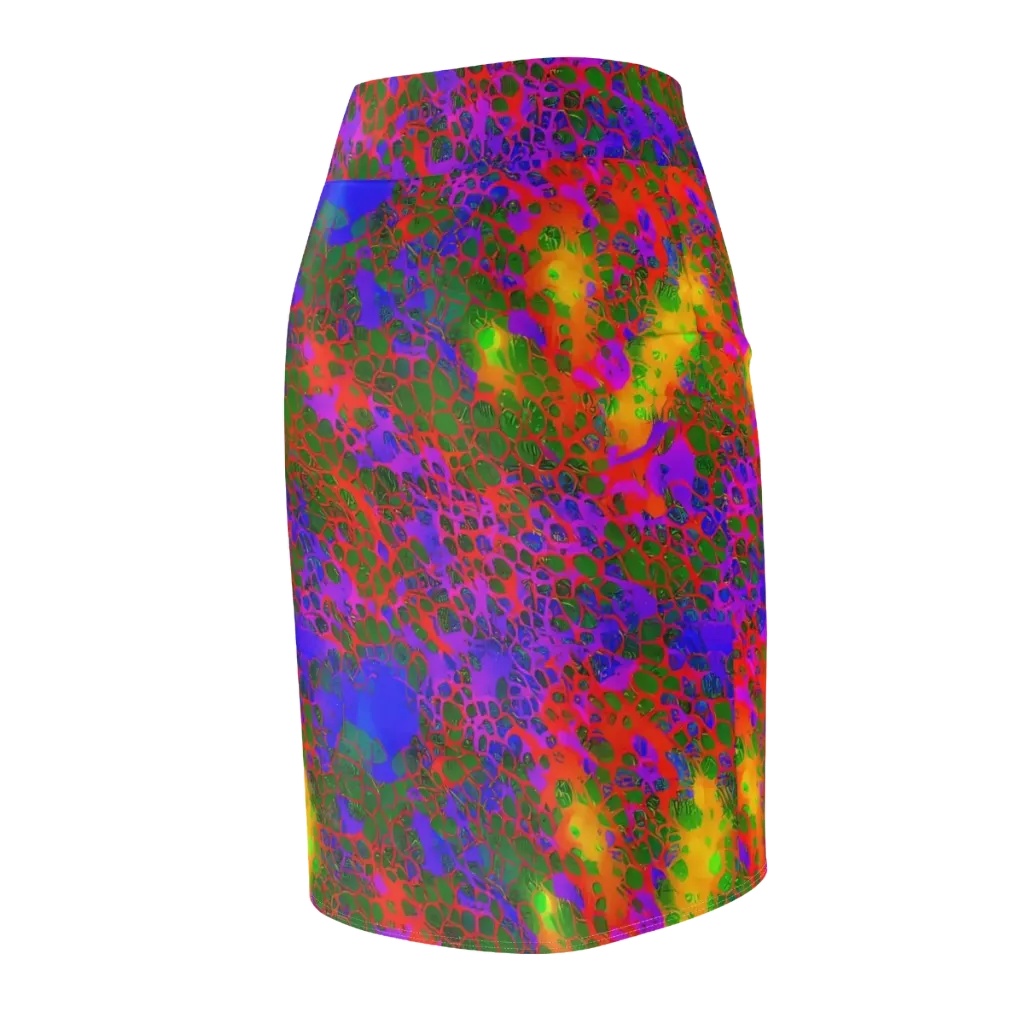 Acid Canopy on Pencil Skirt — Back Side
