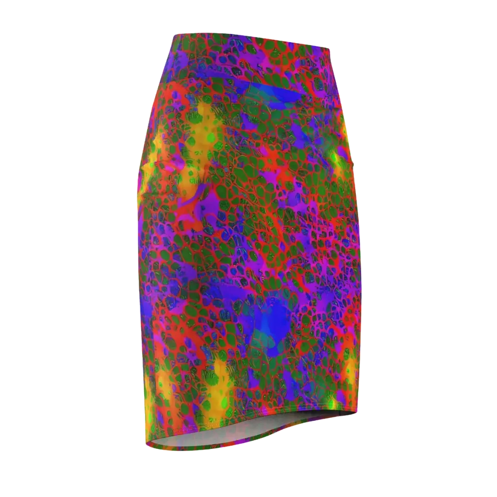 Acid Canopy on Pencil Skirt — Front Side