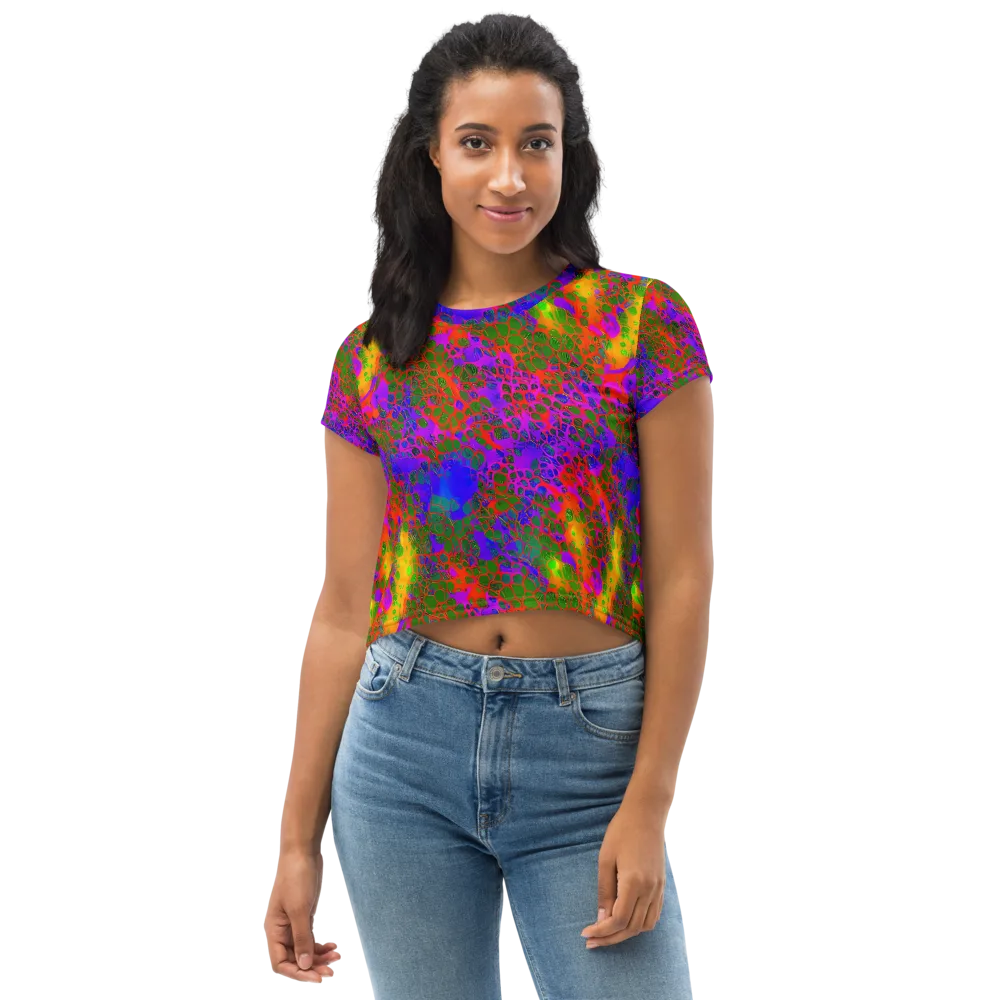 Acid Canopy on Crop Tee — Front
