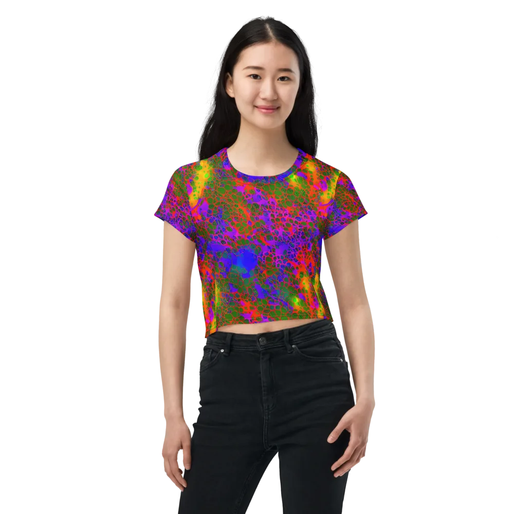 Acid Canopy on Crop Tee — Front
