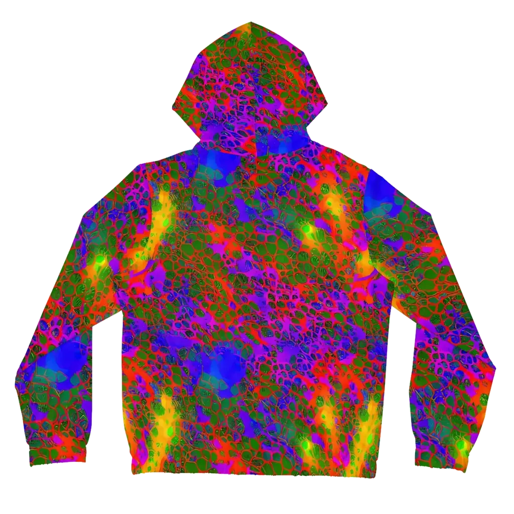 Acid Canopy on Women's Full-Zip Hoodie — Back