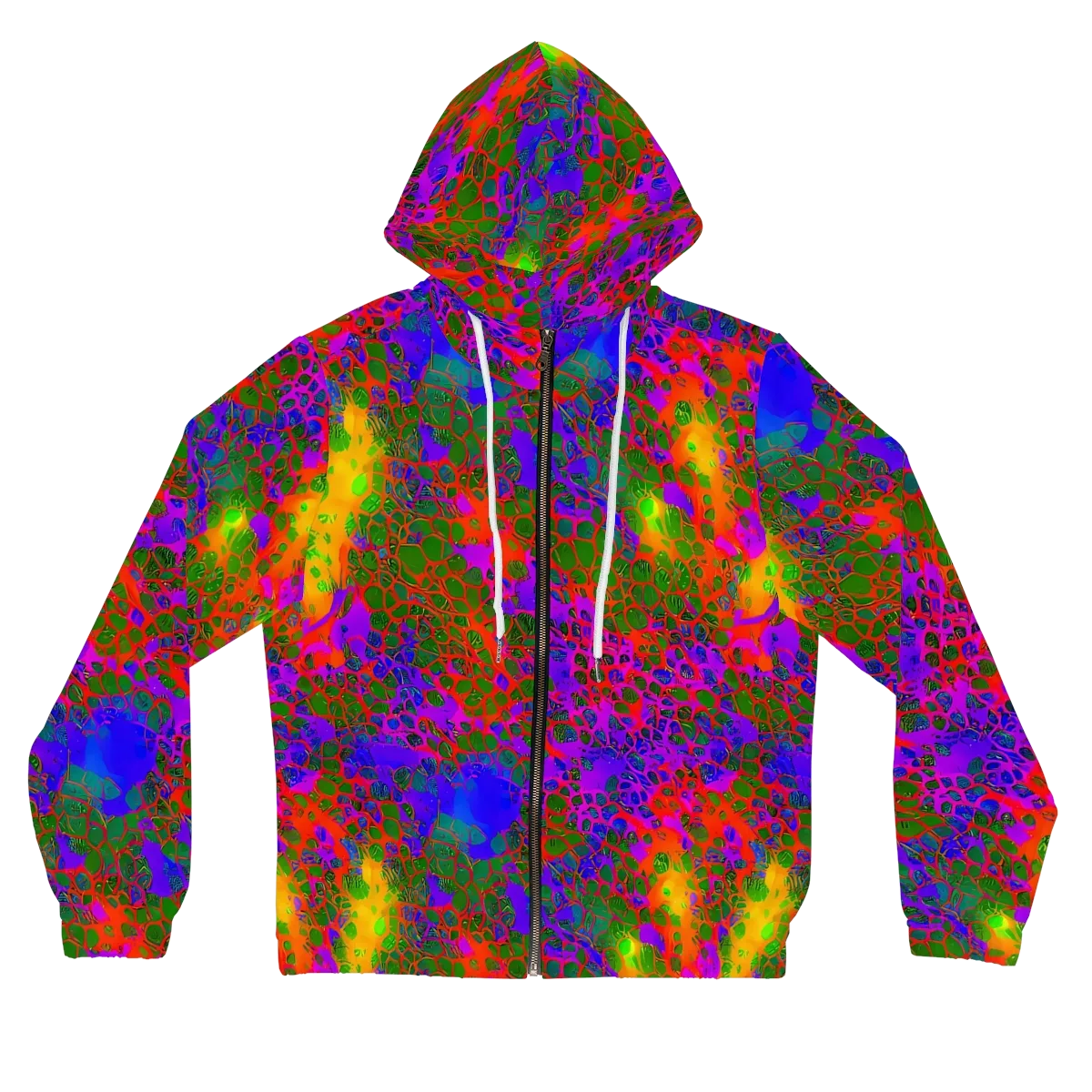 Acid Canopy on Women's Full-Zip Hoodie — Front