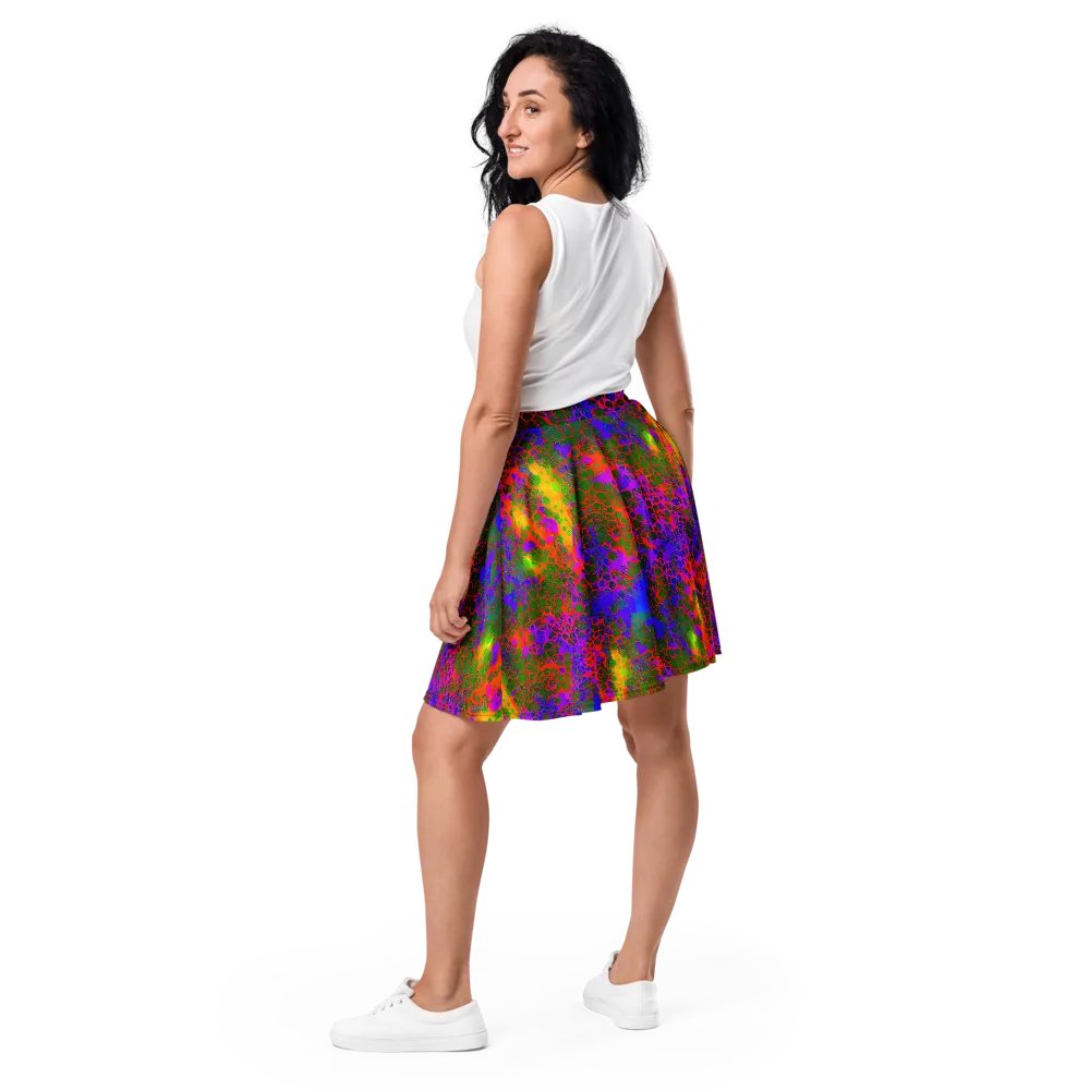 Acid Canopy on Skater Skirt — Back