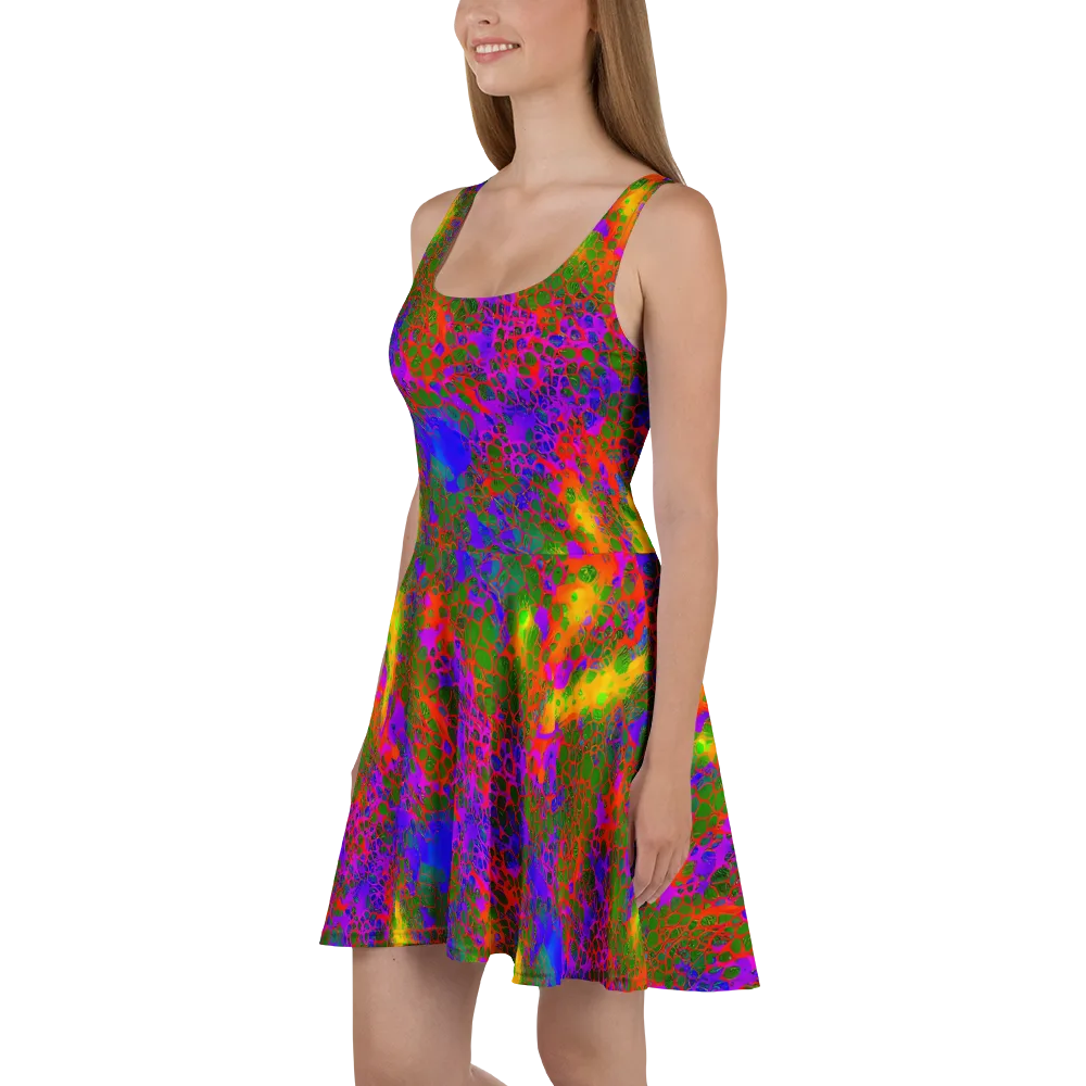 Acid Canopy on Skater Dress — Left