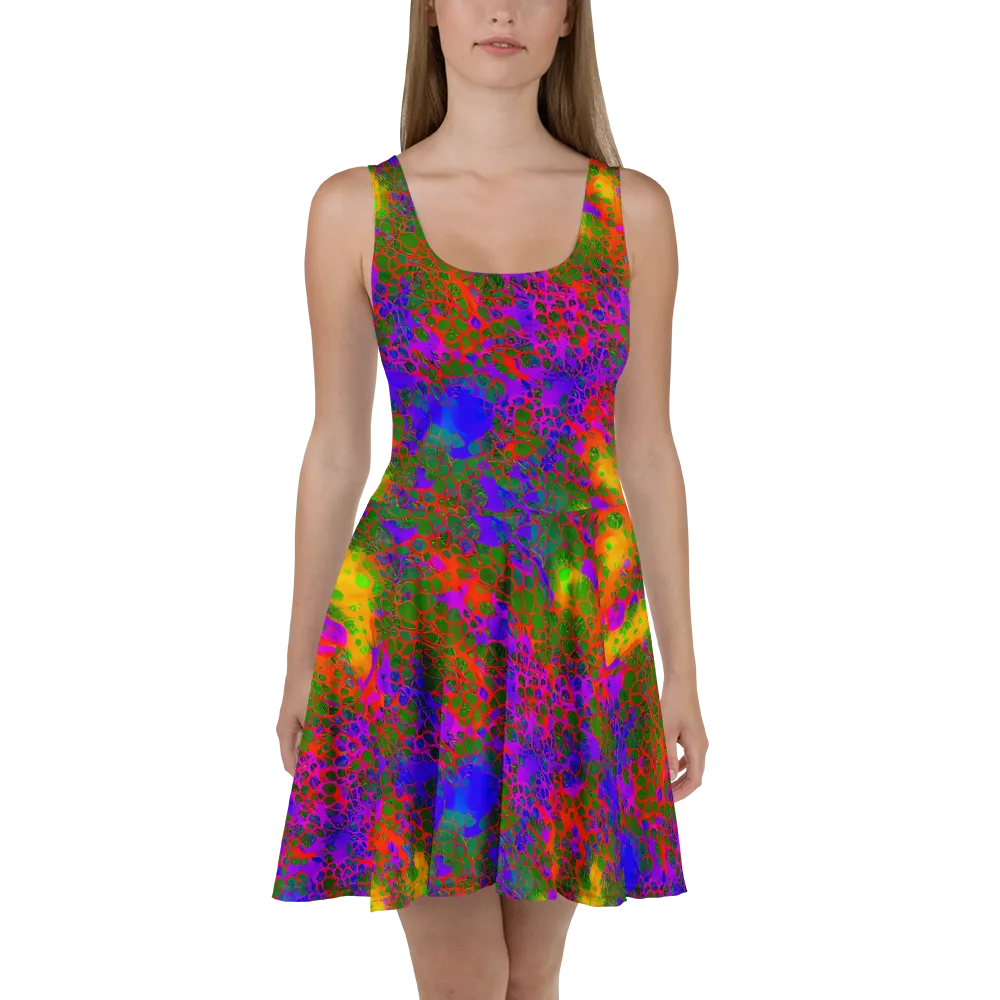 Acid Canopy on Skater Dress — Front