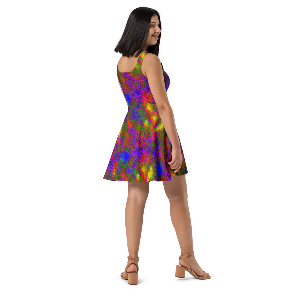 Acid Canopy on Skater Dress — Right